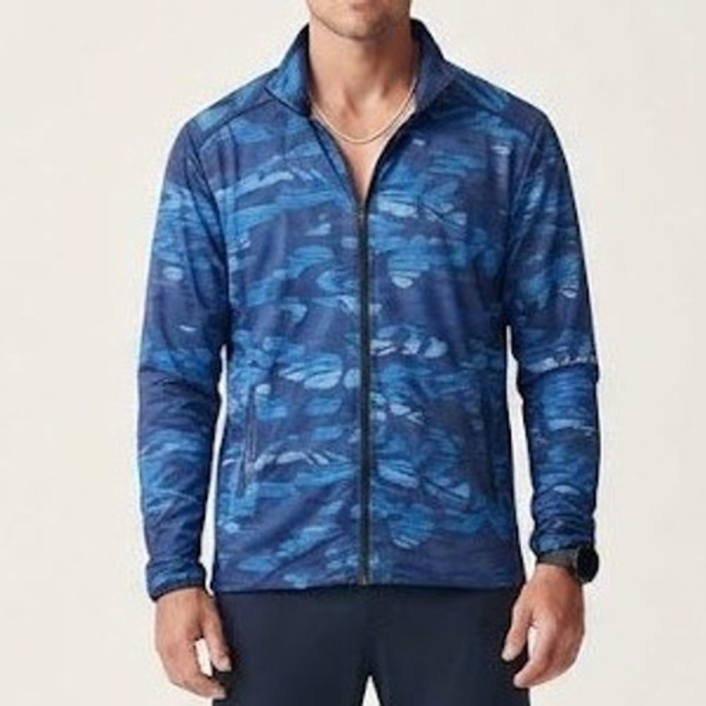 Robert Graham Jacket Mens M Blue Camo Streets Circuit Performance Golf Sporty